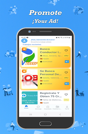 Tomyjobs: Job Offers Demands Screenshot 2