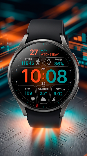 CFS155 Sport Digital WatchFace Screenshot 0