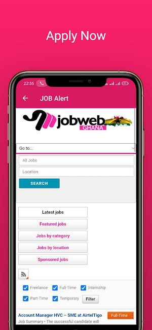 Ghana Jobs Hub Screenshot 2