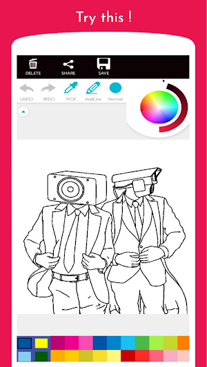Cameraman Monster Coloring Screenshot 2