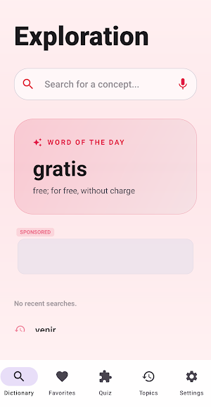 French English Dictionary Screenshot 0