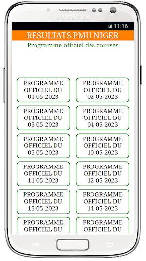 RESULTATS PMU NIGER Screenshot 1