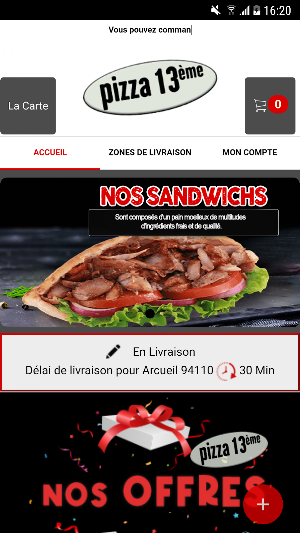 Allo Pizza Express Screenshot 1
