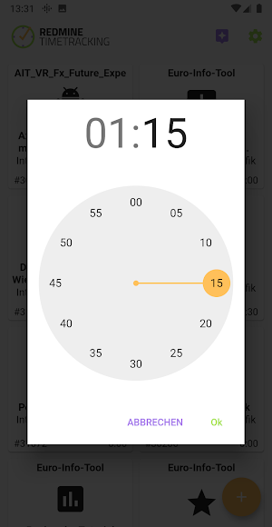 REDMINE TIMETRACKING Screenshot 2