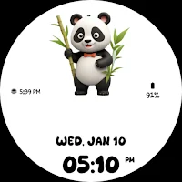 Panda 3D Watch Face