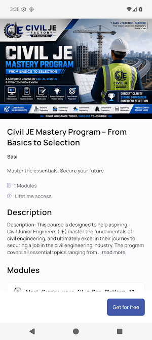 CIVIL JE FACTORY BY Aadsul Sir Screenshot 1