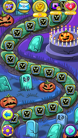 Halloween Witch Puzzle World Screenshot 2