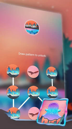 Deer Lake Painting Theme Screenshot 3