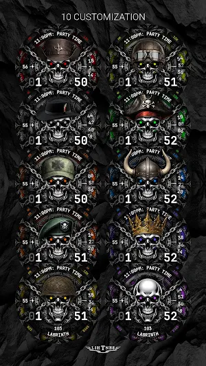 Skull Fire Watch Face 151 Screenshot 0