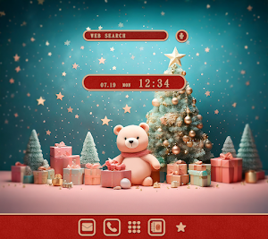 Teddy Bear Christmas Theme Screenshot 0