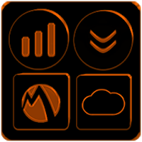 Black and Orange Icon Pack