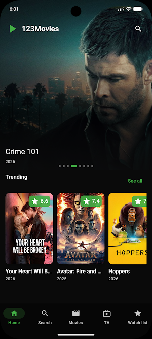 123Movies Stream Movies & TV Screenshot 1