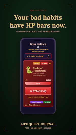 Life Quest Journal: To-Do RPG Screenshot 0