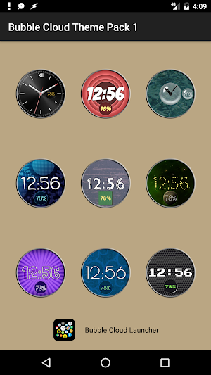 "Varied" watch face pack 1 for Bubble Clouds Screenshot 2