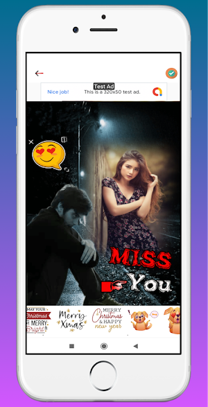 Miss You Photo Frame Screenshot 2