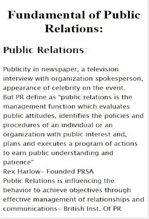 Fundamental of Public Relation Screenshot 1