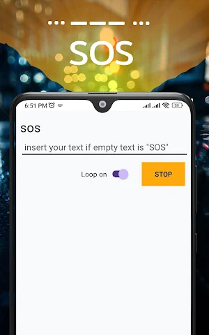 Morse Flashlight Screenshot 1