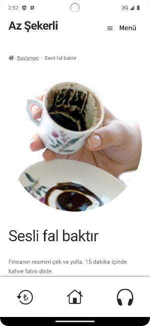 Az Şekerli - Sesli Kahve Falı Screenshot 1
