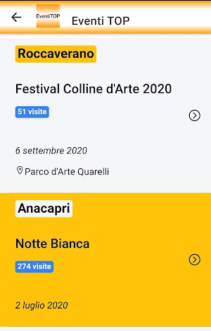 Eventi TOP Screenshot 2