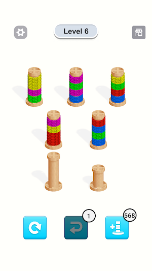 Untangle Yarn: Sort Puzzle Screenshot 2