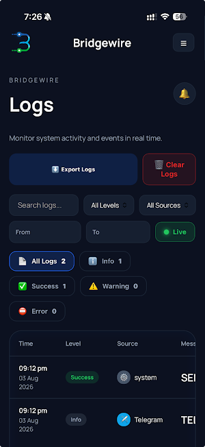 BridgeWire Screenshot 3