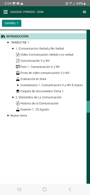 Sigeduc App Screenshot 2