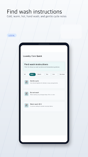 Laundry Care Quick Screenshot 2