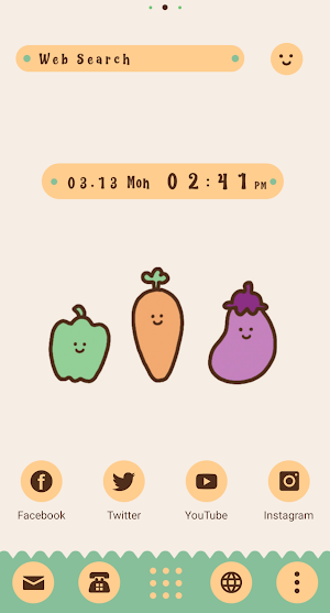 Veggie Friends Theme +HOME Screenshot 0