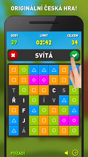Slovní Puzzle PRO - Česká Slovní Hra Screenshot 1