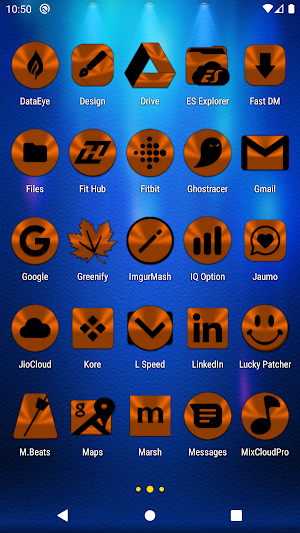 Orange and Black Icon Pack Screenshot 2