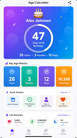 Age Calculator: DOB & Tracker Screenshot 0