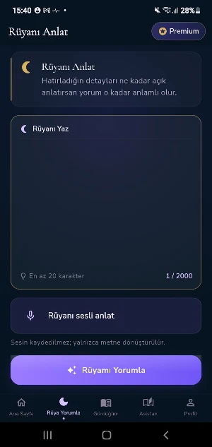 Rüya Yorumu Ai Screenshot 1