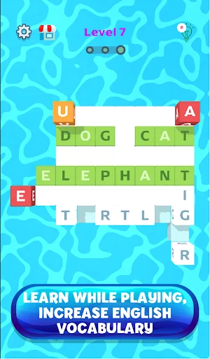 Word Blocks 3D Puzzle Game - L Screenshot 3