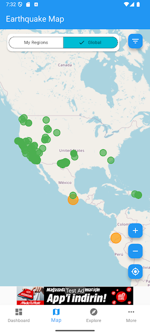 Global Earthquake Tracker Screenshot 1