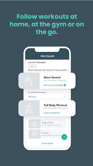 Revitalize Fitness Screenshot 2