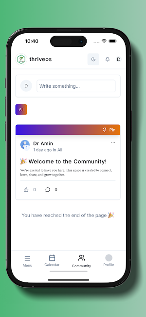 ThriveOs Community Screenshot 3