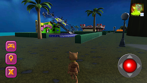 Halloween Cat Theme Park 3D Screenshot 2