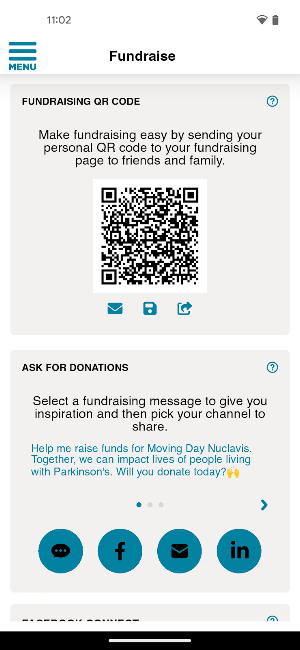 Fundraise for Parkinson’s Screenshot 2