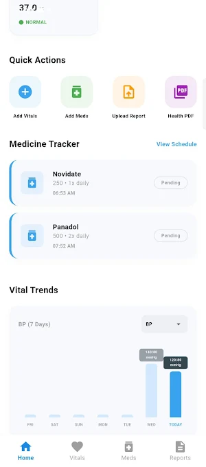 MyHealthTracker Screenshot 0