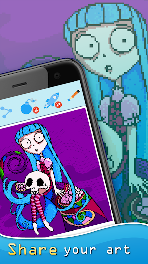 Pixyfy: pixel art, color by number, coloring games Screenshot 3