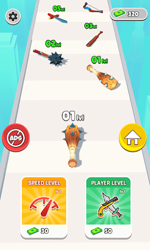 Weapon evolution 3D Run Game Screenshot 1