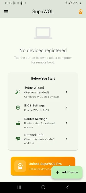 SupaWOL - Wake On Lan Screenshot 0