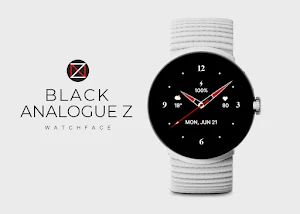 Black Analogue Z Watch Face Screenshot 0