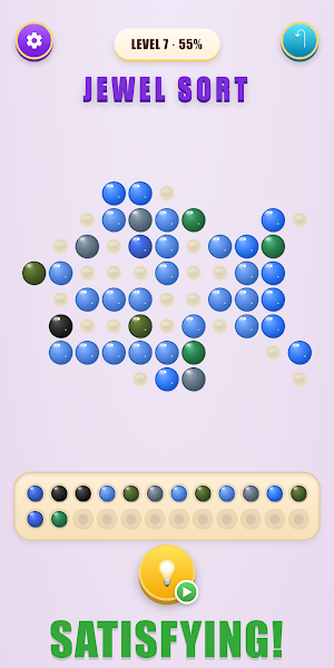 Jewel Sort: Coloring Puzzle Screenshot 0