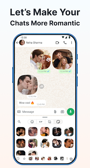 Romantic Stickers Love Romance Screenshot 0