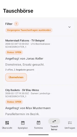 SchiedsrichterOrganizer Screenshot 2