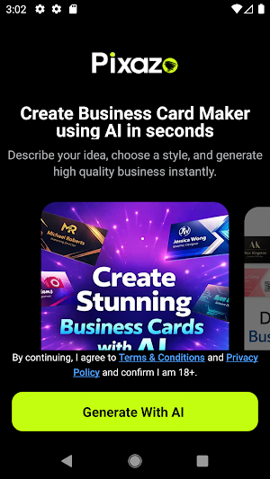 AI Business Card Maker. Create Screenshot 0