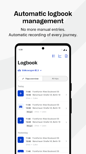 Vimcar Logbook Screenshot 0