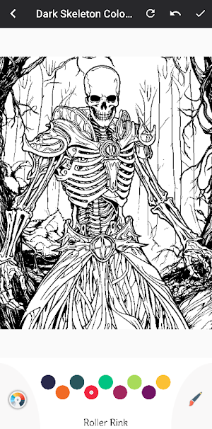 Dark Skeleton Coloring Book Screenshot 2