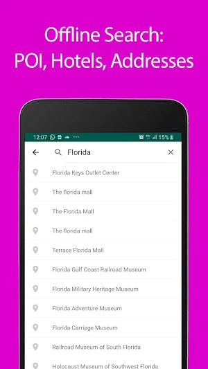 Florida Offline Map and Travel Guide Screenshot 2